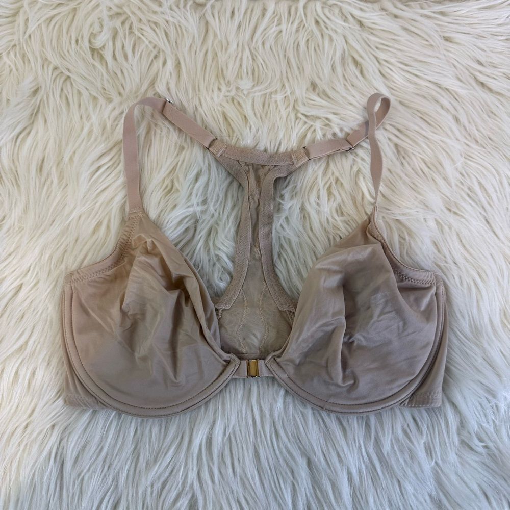 Natori Tan Women's front clasp bra 34D